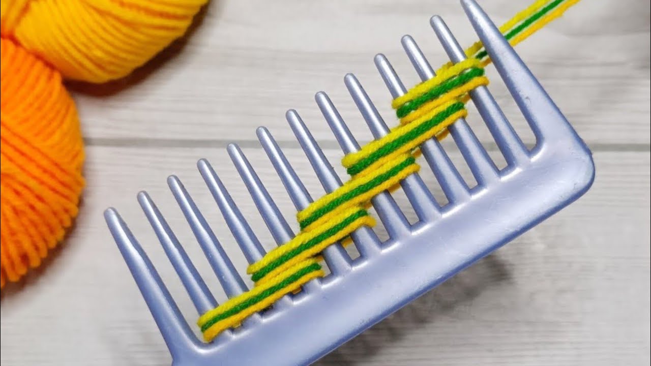 3 Superb Woolen Yarn Flower making ideas with Hair Comb | Easy Sewing Hack