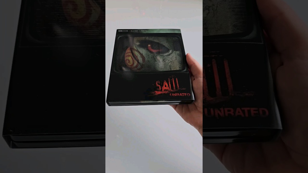 Saw 4K Blu-ray Horror Movie Steelbook #movies #bluray #bluraydisc #4k