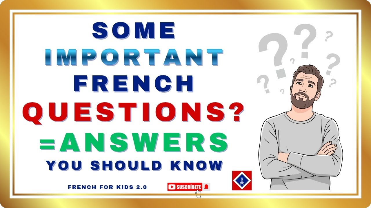 Some Important Question Answer in French | French phrases you need to know | French for kids 2.0