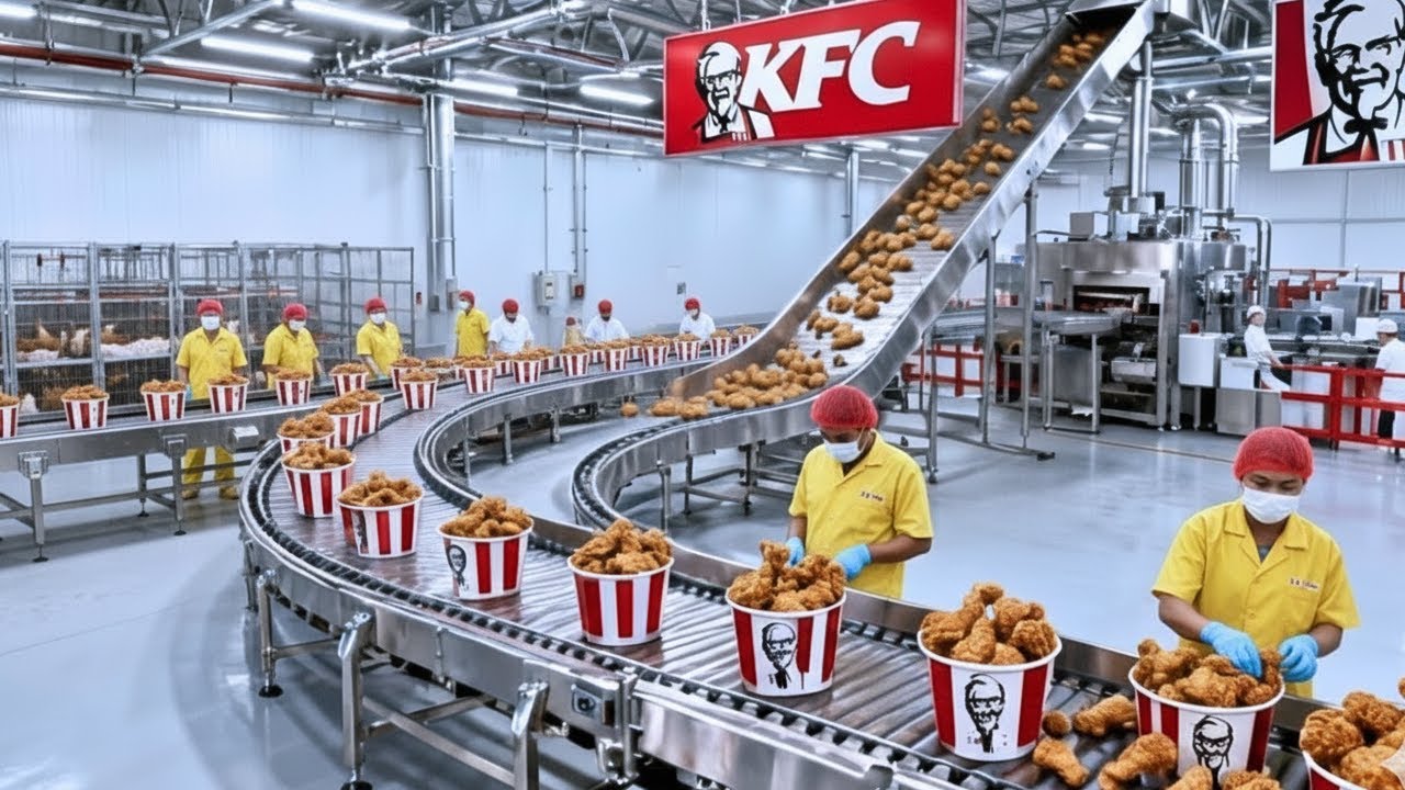 Inside a Modern KFC Factory: From Live Chickens to Signature Taste (Full Process)
