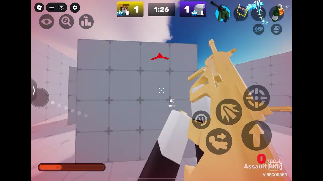 Using the Aug skin for the first time (Roblox Rivals)