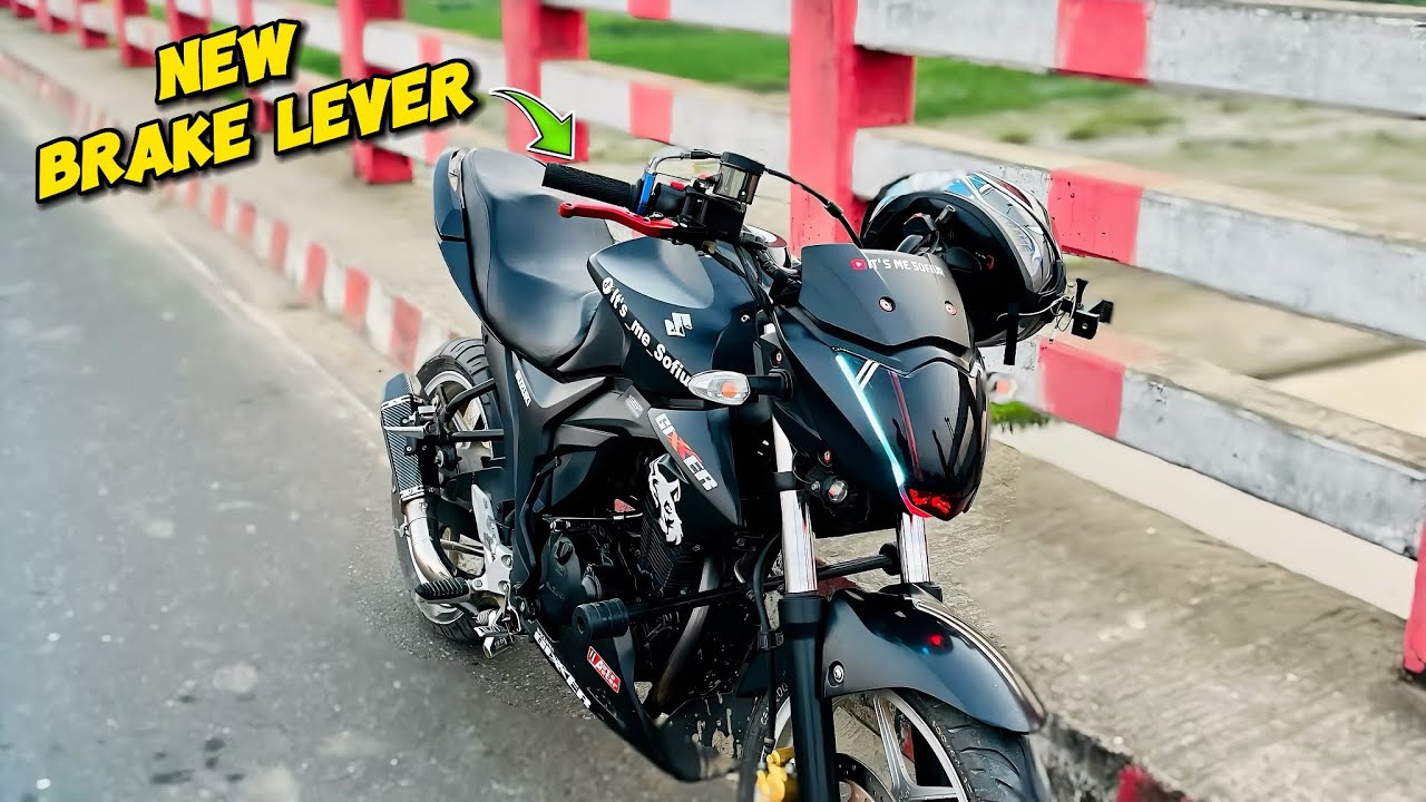 New brake Lever modification 💥 Police মামার সামনে কট খেলাম 🥲 || It’s me Sofiur￼