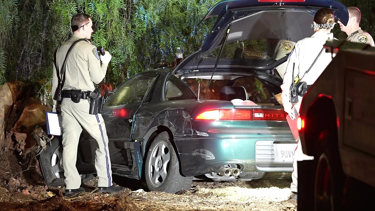 Pursuit Ends in Crash on Northbound 101 Freeway in Encino