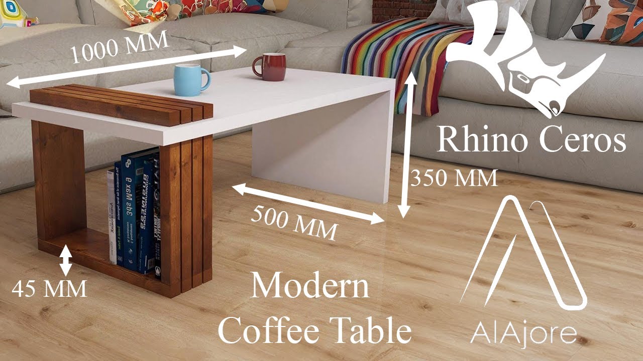 Rhino Tutorial | Furniture Design - Modern Coffee Table