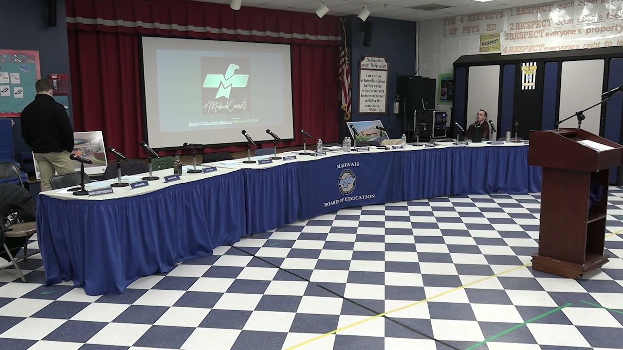 Mahwah Board of Education Meeting February 25th, 2026