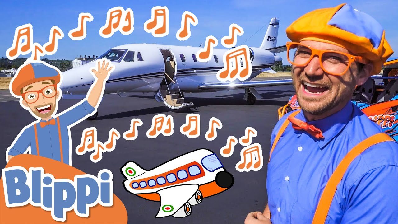 Blippi Plane Song | Educational Songs For Kids