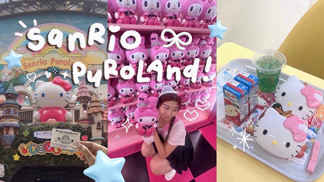 cute vlog at SANRIO PUROLAND ⟡₊˚⊹♡