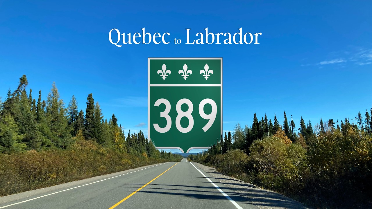 7 Hours of Driving through Remote Northern Quebec | Entire QC-389