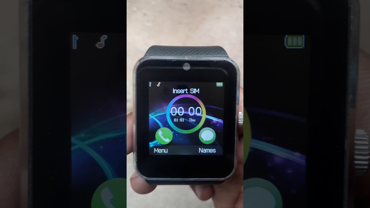 GT08 smart watch restore settings
