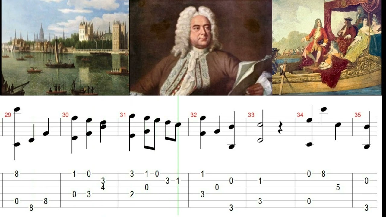 For easy guitar.   G. F. H&auml;ndel -  Menuet (+Tabs)
