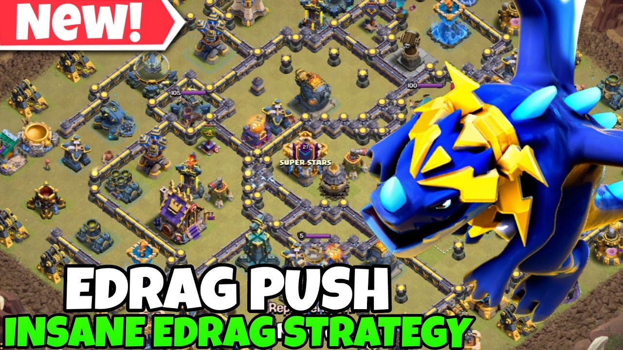 Top Best Th18 Electro Dragon Meta Attack Strategy | COC Th18 Electro Dragon Attack