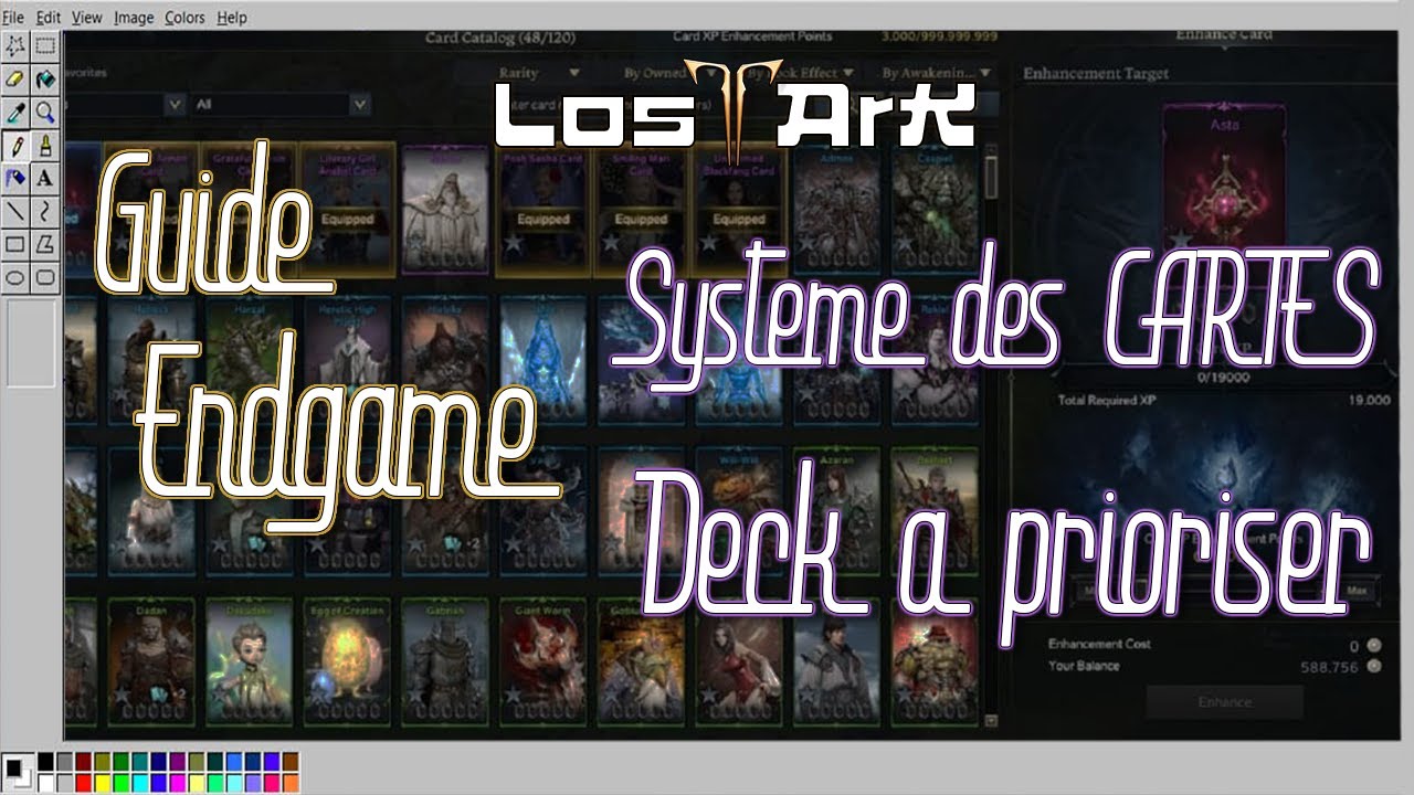 [FR] Guide ENDGAME : Le système des CARTES et QUELS decks PRIORISER ? - LOST ARK - MMORPG 2022