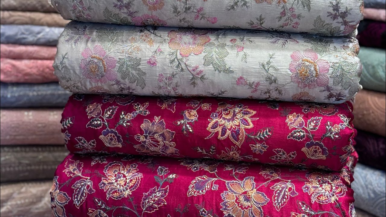Bareeze Pure Silk Embroidered Dresses | French Velvet  embroidered #firdousrabicentre