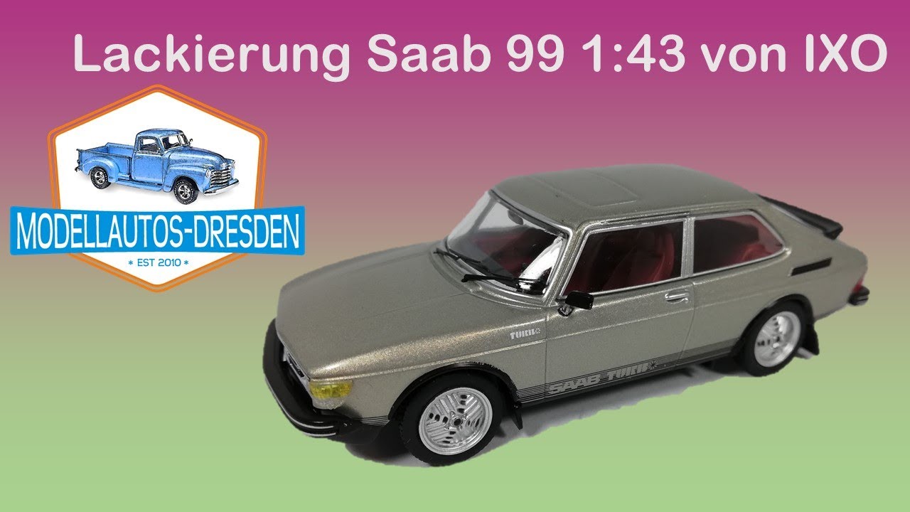 #87 Lackierung Saab 99 Ma&szlig;stab 1:43 von IXO Kommentar auf deutsch