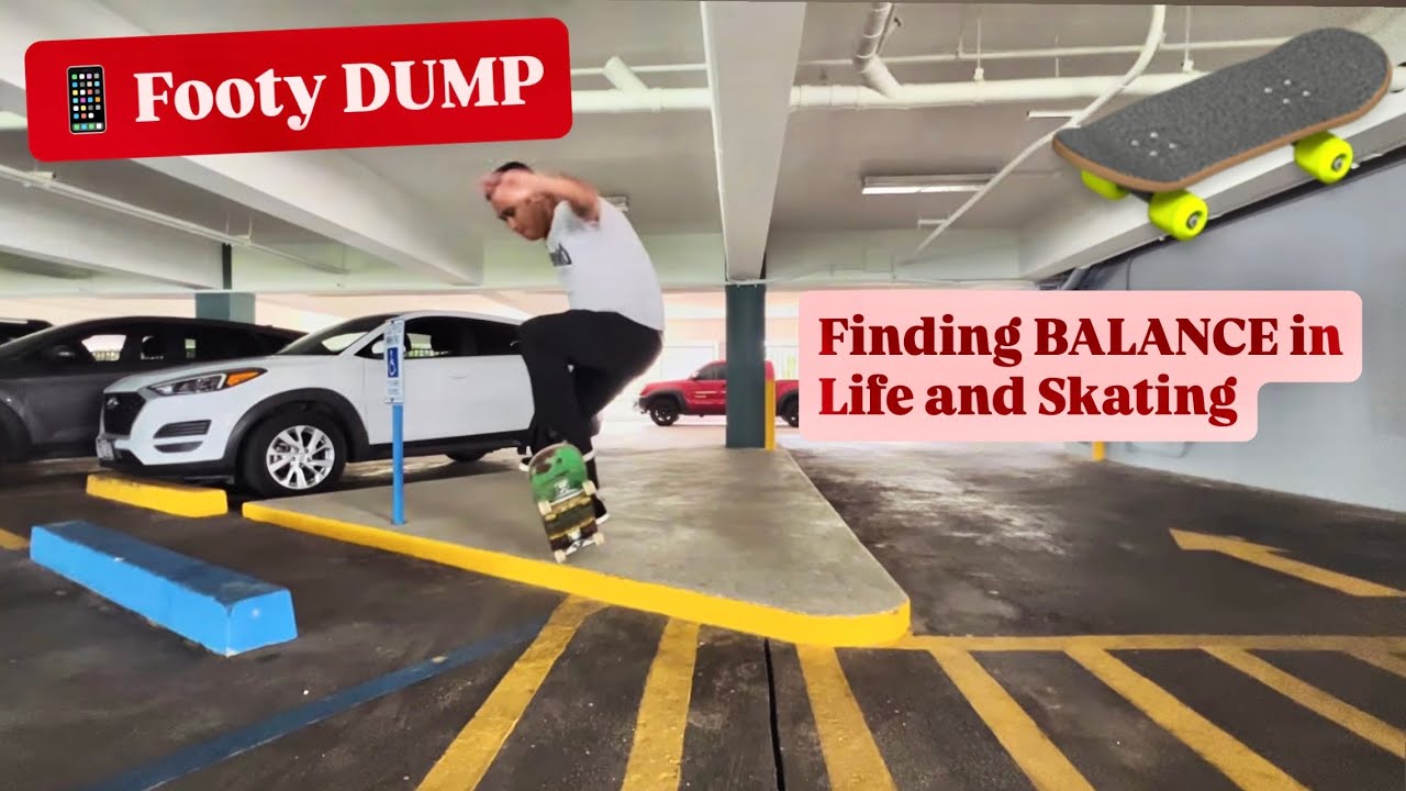 Finding my BALANCE Rail skating again 🛹 (iPhone skate footy dump)