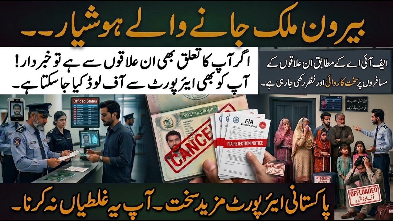 Airport Offloading Problem in Pakistan | Which Visa Holders Are Being Offloaded & Why? | FIA Offload