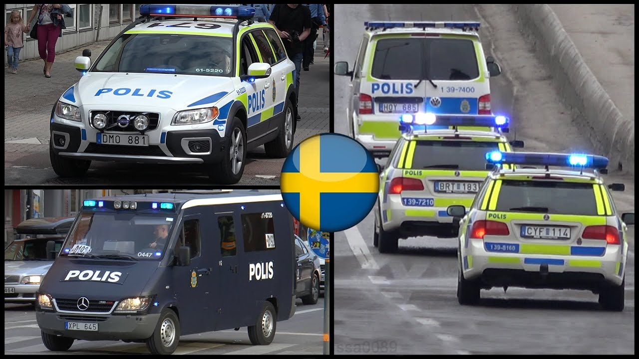 🚓 Polisbilar på utryckning / Swedish police cars responding