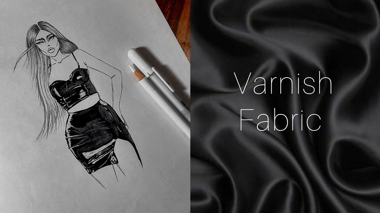 varnish leather Fabric /آموزش تصویر سازی چرم ورنی