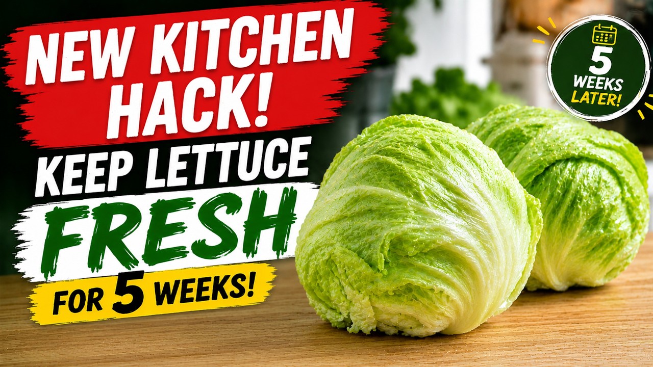 🥬 Keep Lettuce CRISP for Weeks! (No More Wilted Greens! 😱)