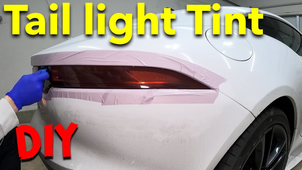 DIY Taillight Tint Wrap Tutorial On a Jaguar F-Type