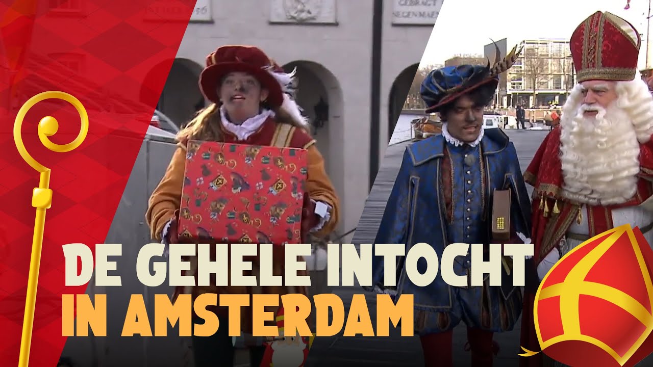 De intocht van de Sint in Amsterdam
