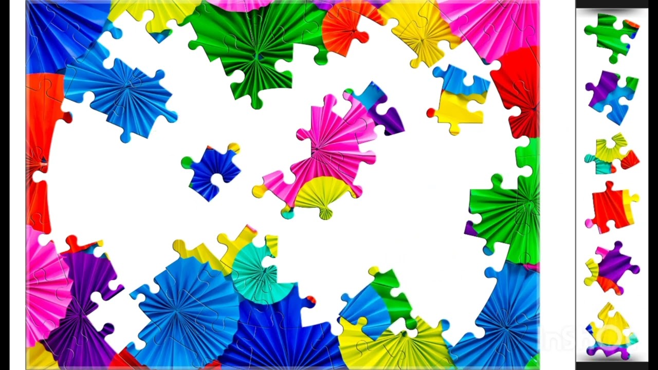 _Colorful Paper Fans_ #art #colors #design 🚀@puzzlemaster1034