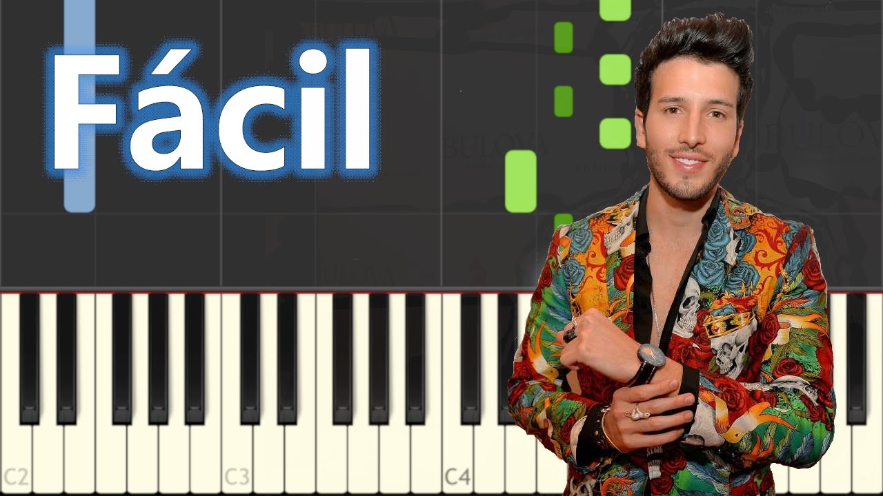 Tacones rojos - Sebastián Yatra/Piano Tutorial(Facil)/Synthesia