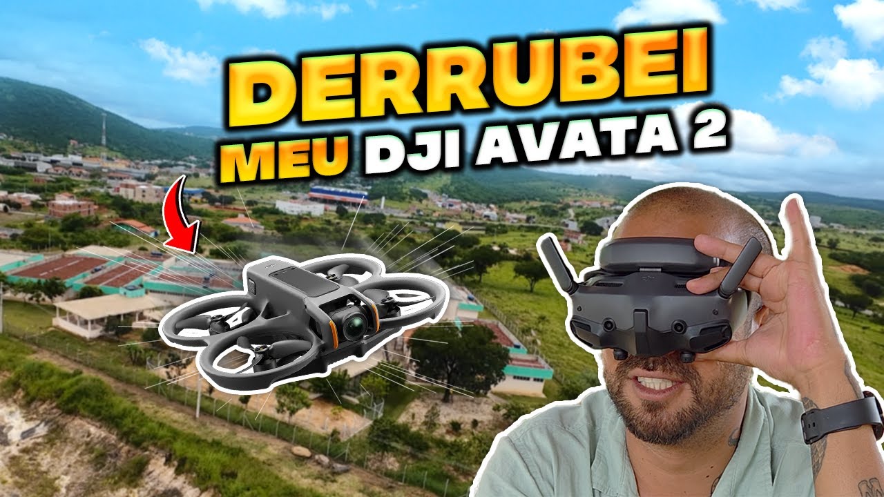 DERRUBEI meu DJI AVATA 2 no ROLÊ 🥲