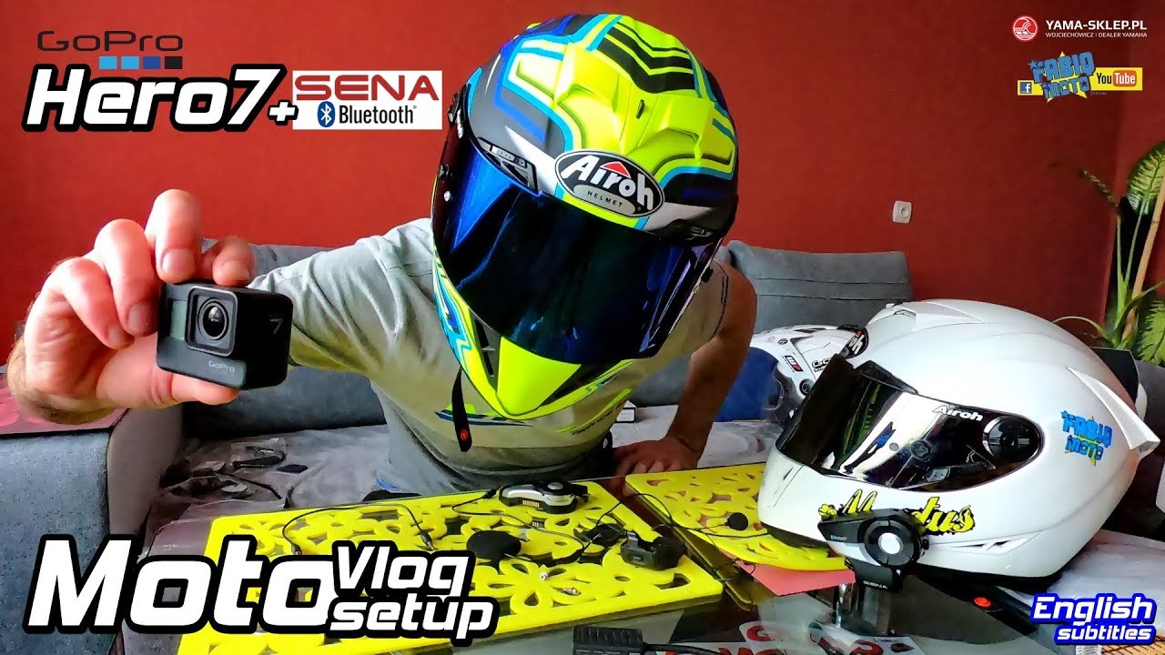 GoPro Hero7 Moto Vlog Setup with Sena Bluetooth Intercom - Fabiq Moto