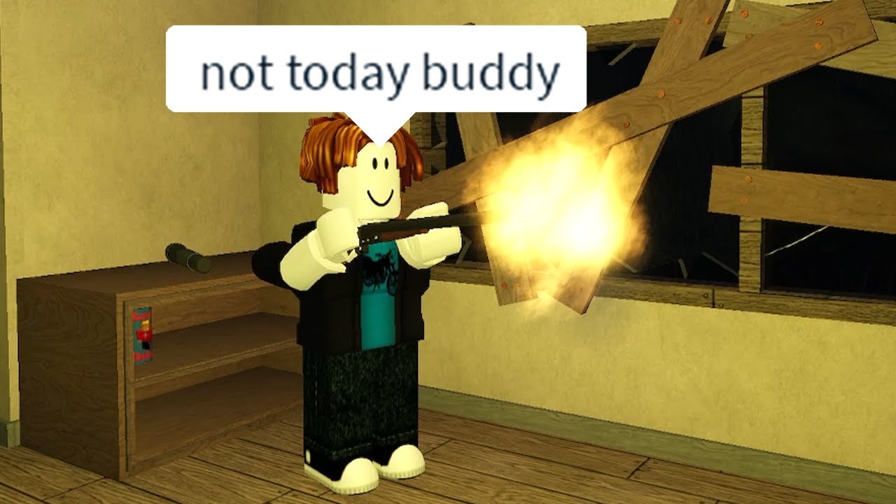 Scaring Off The Monster in a Roblox Horror Game (After 3 AM)