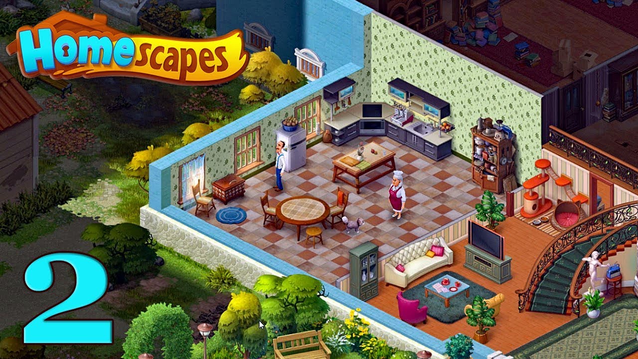 HomeScapes Gameplay Story Kitchen Day 2 / Кухня День 2
