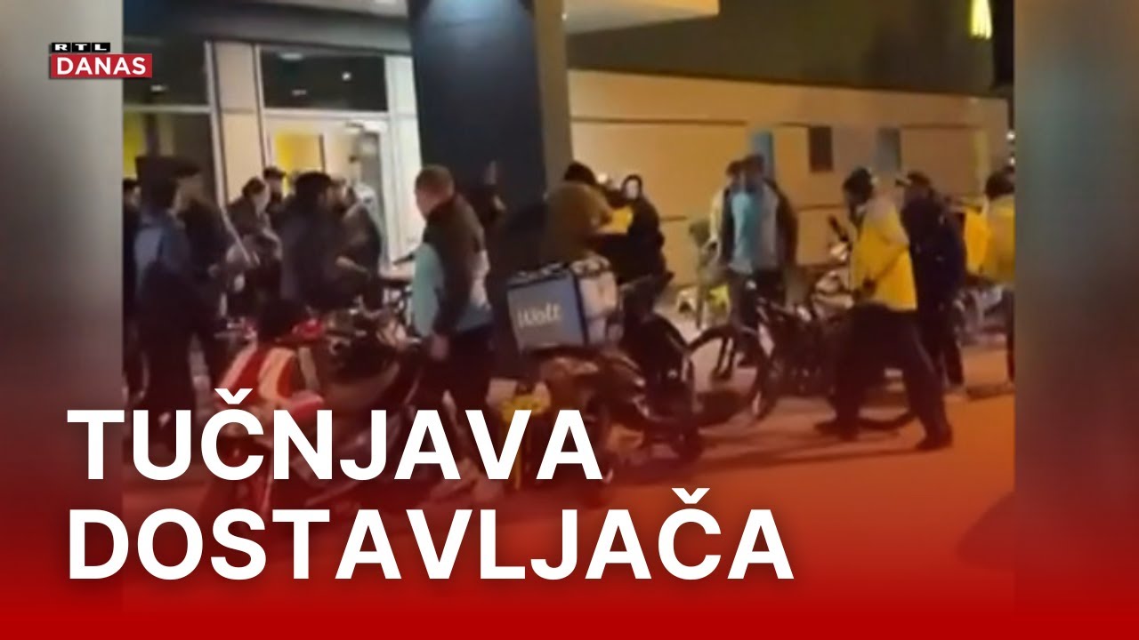 Masovna tučnjava u zagrebačkoj Dubravi u kojoj su sudjelovali dostavljači Wolta i Glova | RTL Danas