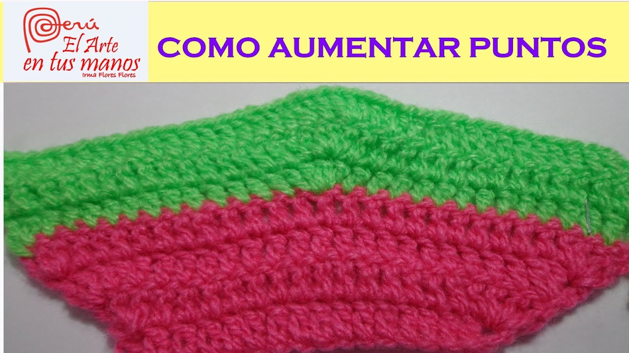 COMO AUMENTAR PUNTOS A CROCHET