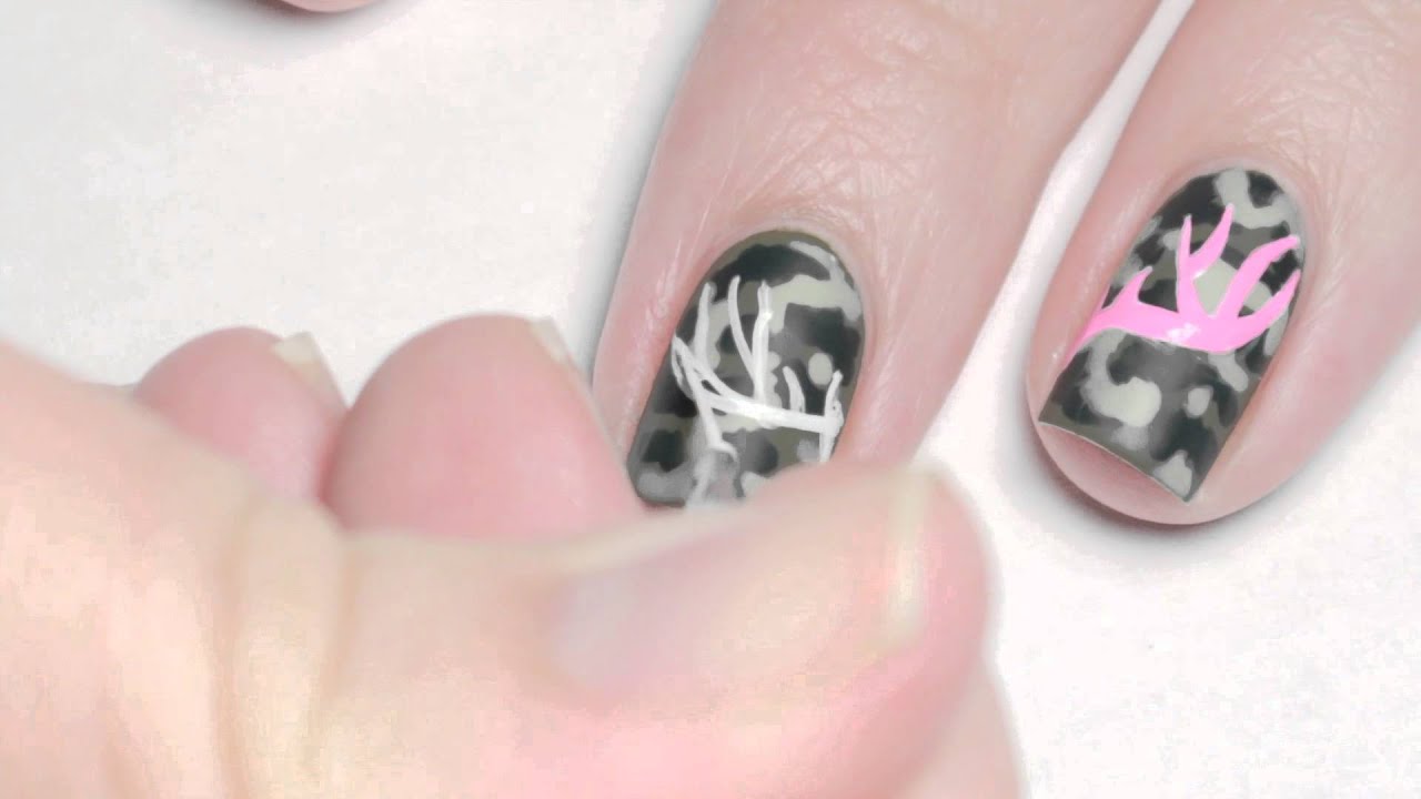 Girly Camo | Nail Art