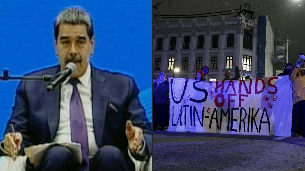 Maduro agradece a manifestantes que protestaron en Oslo contra el Nobel a Machado | AFP