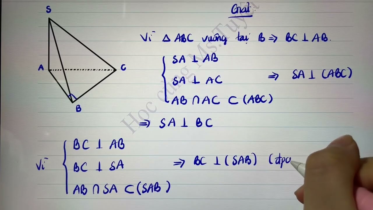 Toán 11.CĐ4. T5. Chứng minh đường vuông góc với mặt và đường vuông góc với đường - trích đề thi HK
