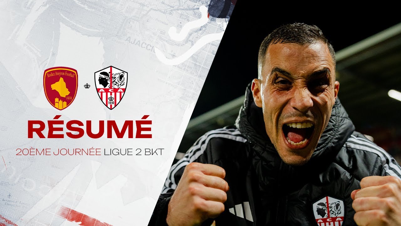 Rodez AF - AC Ajaccio (1-2) Résumé - (ACA-SMC) / 2024-2025