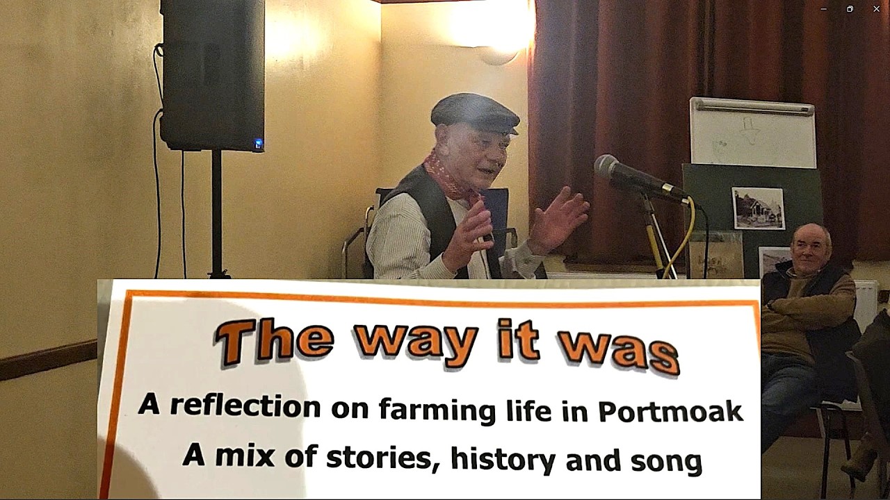 Duncan MacRae and the song of PRINCY and JEAN - a Bothy Ballad about two Clydesdale work horses.