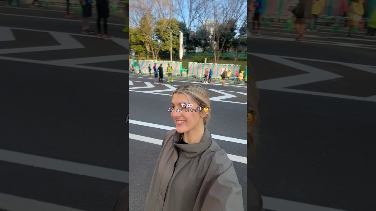 Spend a day with me for Tokyo marathon!!🇯🇵⭐️🤠 #run #running #runner #marathon #japan #tokyo