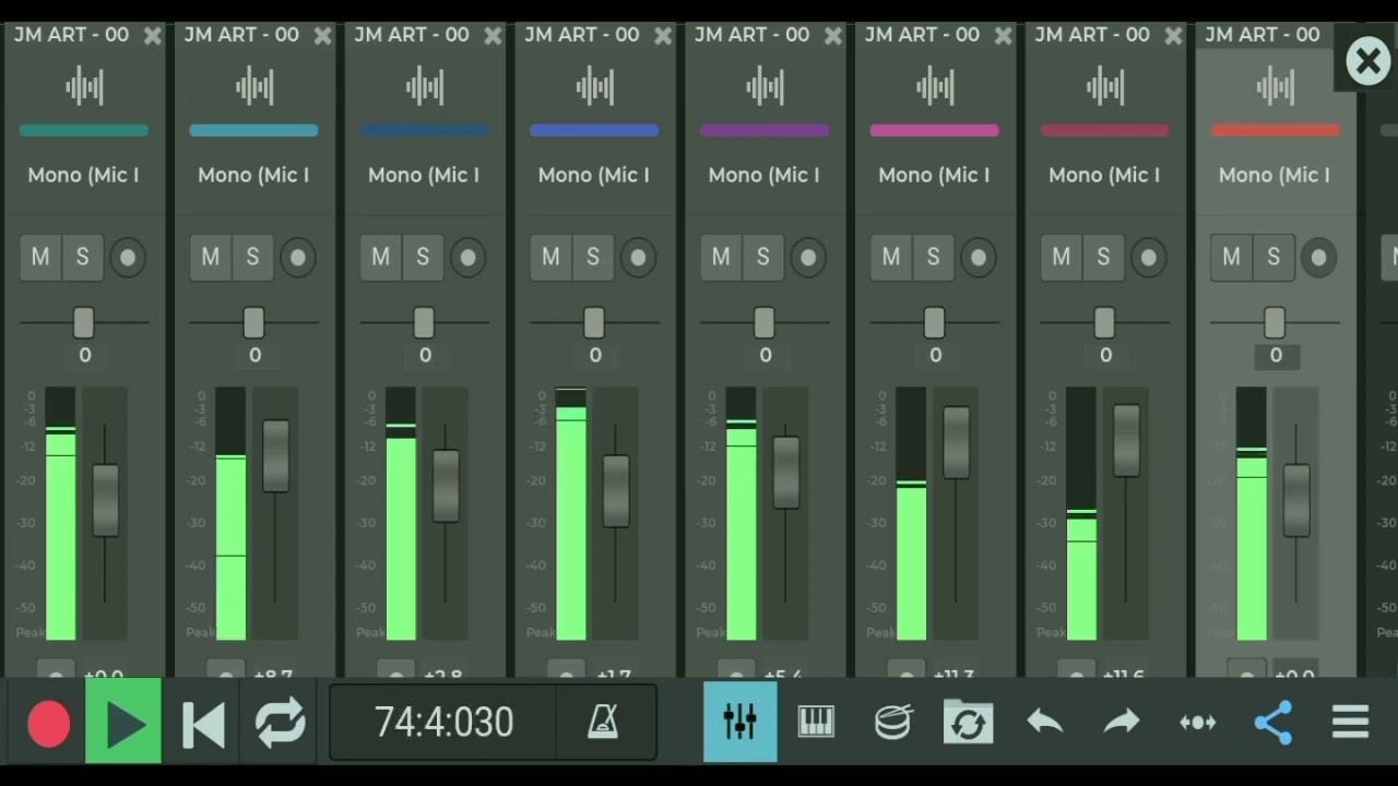 MIXING MULTYTRACK INSTRUMENT CINTA DAN AIRMATA WITH N TRACK