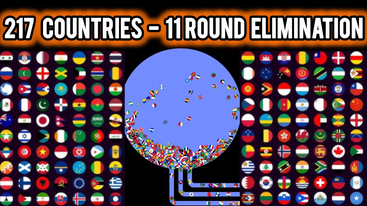 217 Countries - 11 Round Ultimate Elimination | WORLD MARBLE RACE
