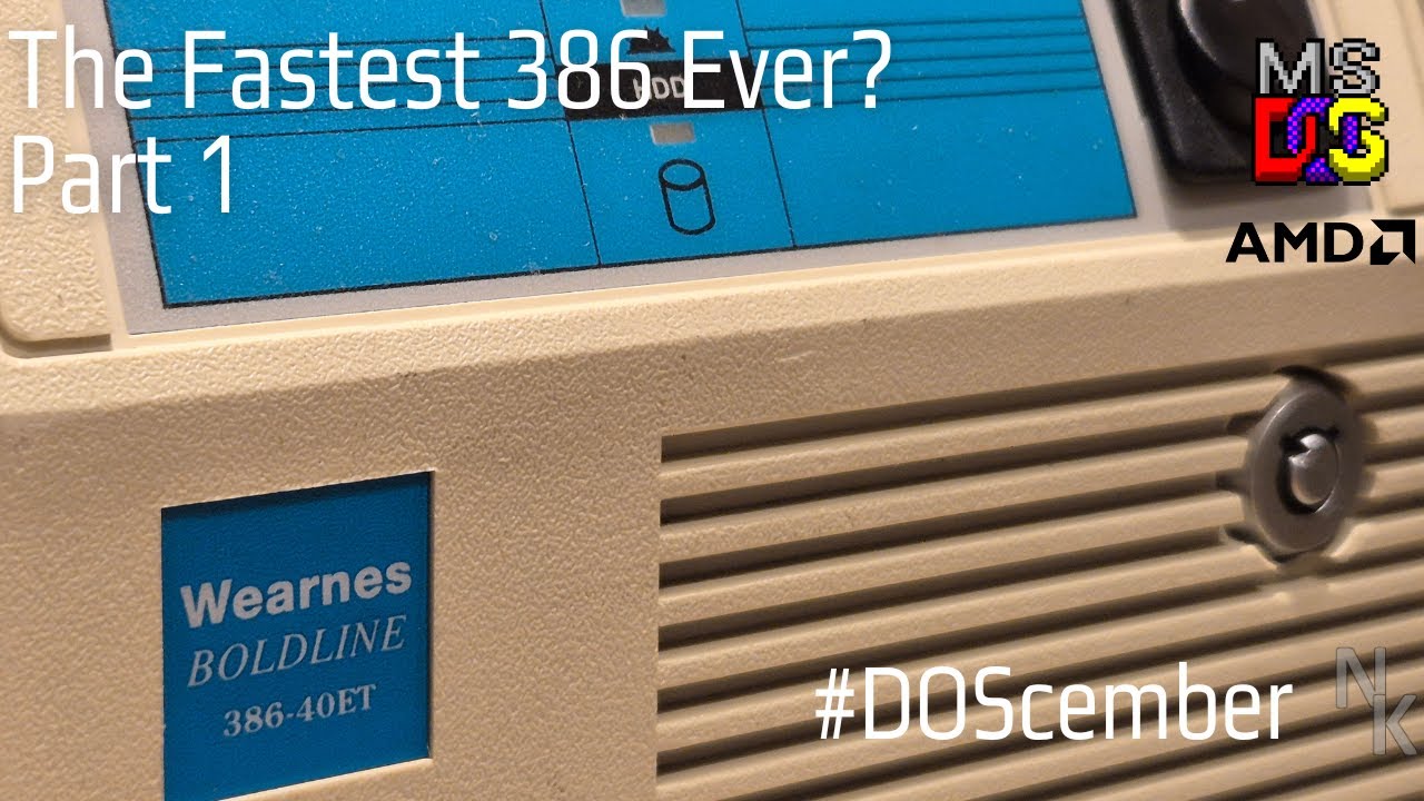 Самый быстрый 386 в истории? Часть 1 #doscember