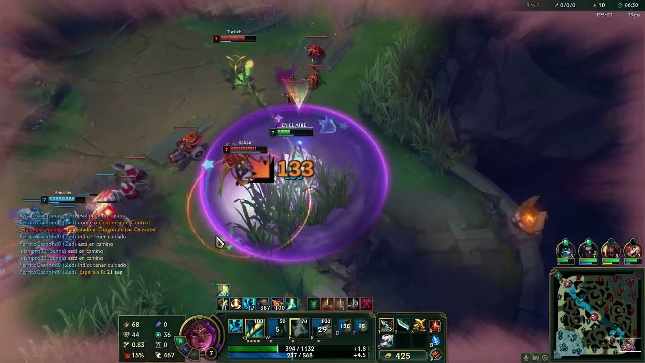 Regresemos con LOL probando a SENNA (soporte) en el carril del dragón GAMEPLAY PC
