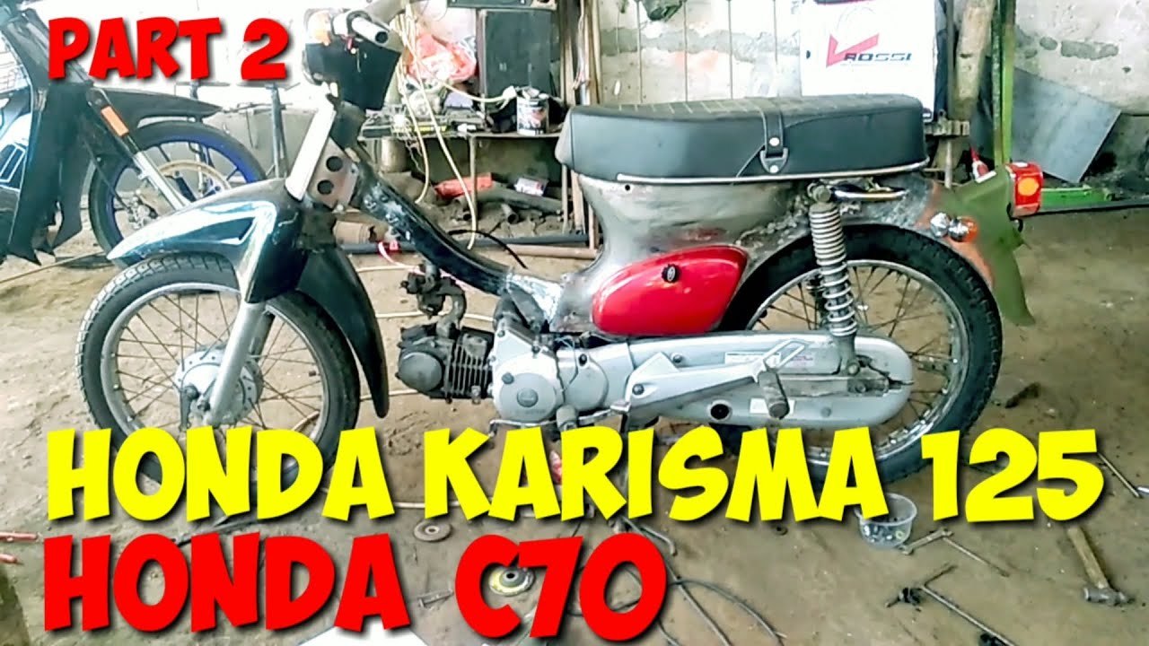 Modifikasi Honda karisma 125 jadi C70