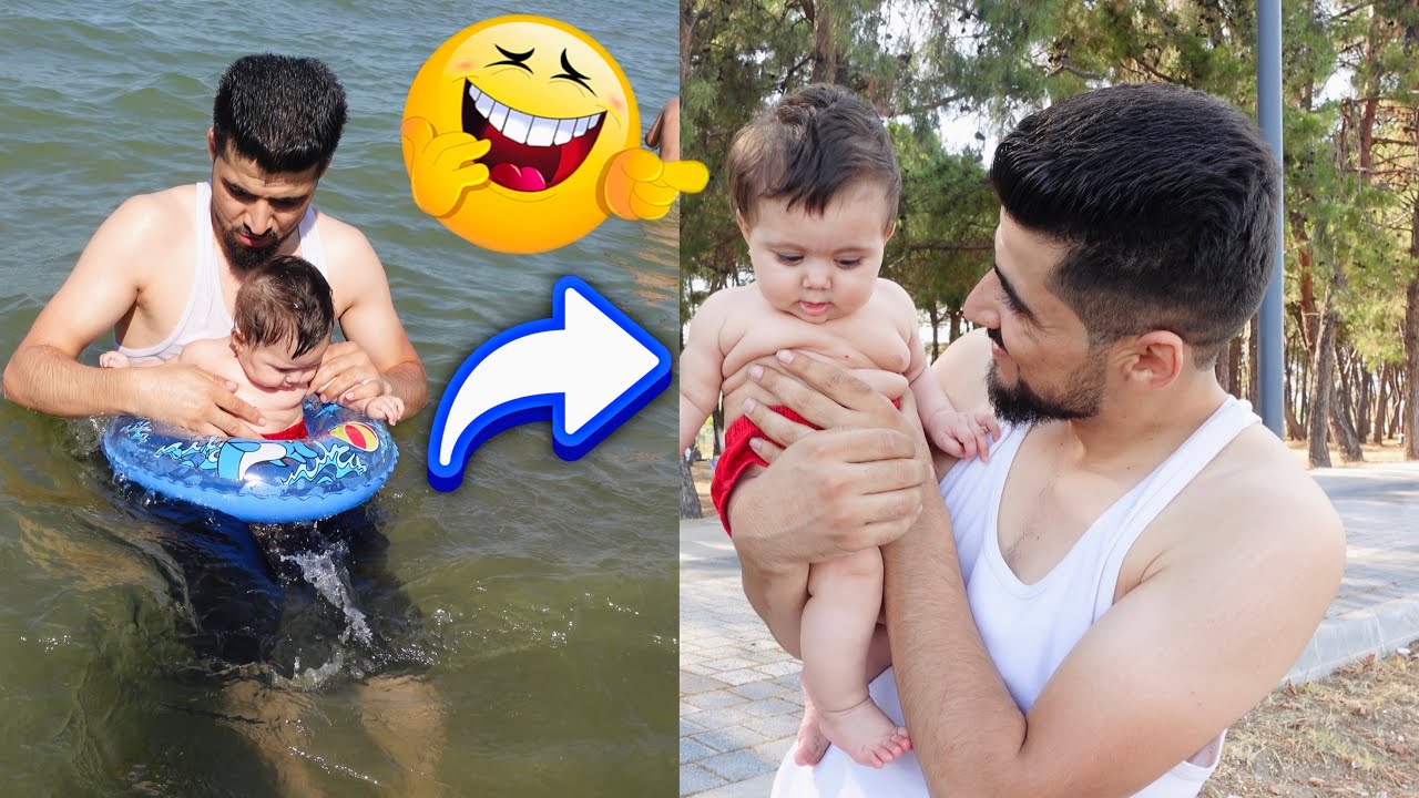 سبحنا مريم لأول مرى في البحيرة وعملنا حفلة مشاوي معا الأطفال 😍