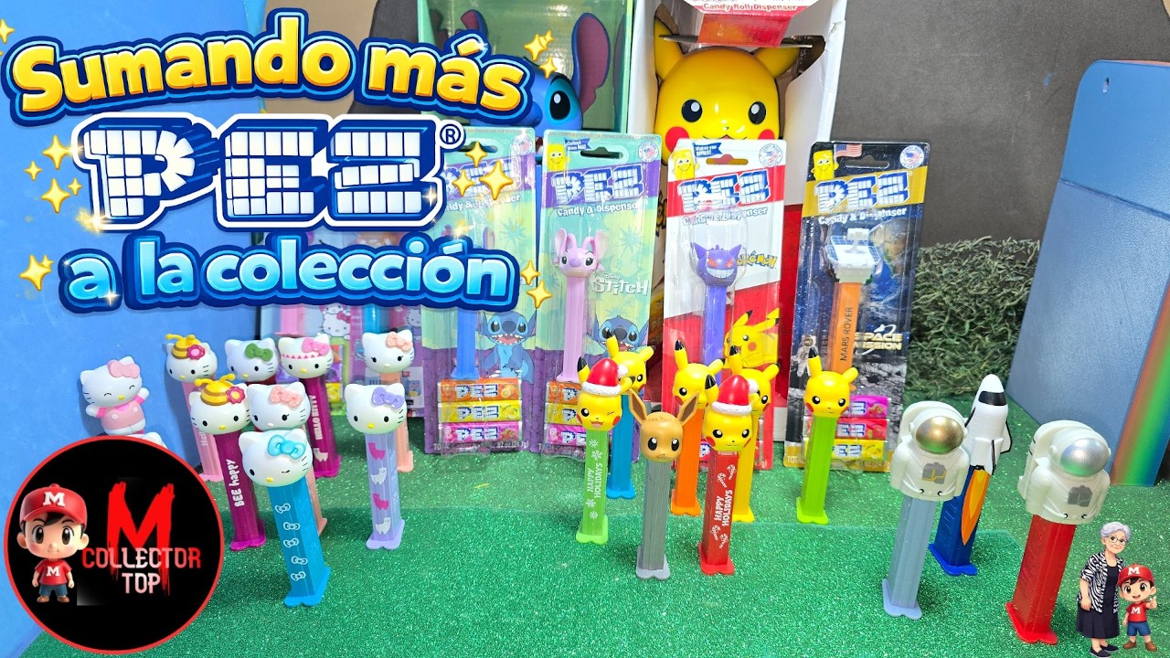 ¡MÁS Dispensadores PEZ a la colección! Hello Kitty, Kuromi, Gengar, Stitch, Angel y Robot a Marte