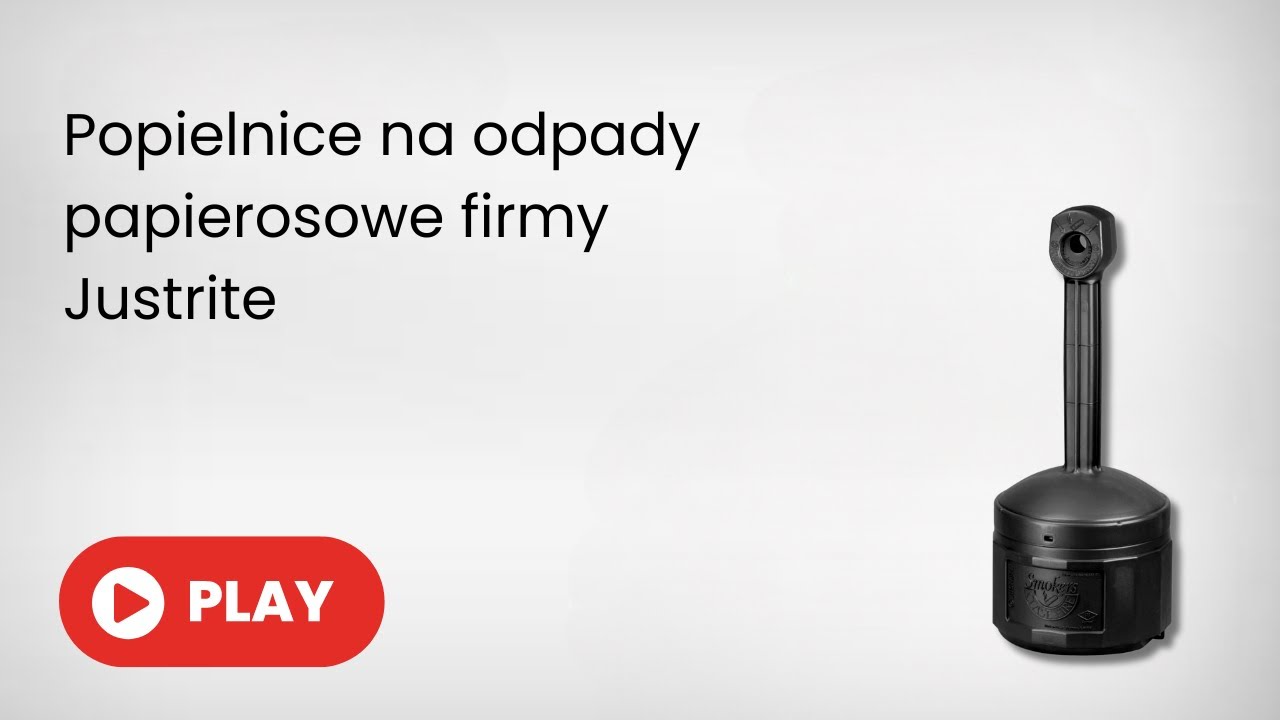 Popielnice na odpady papierosowe firmy Justrite