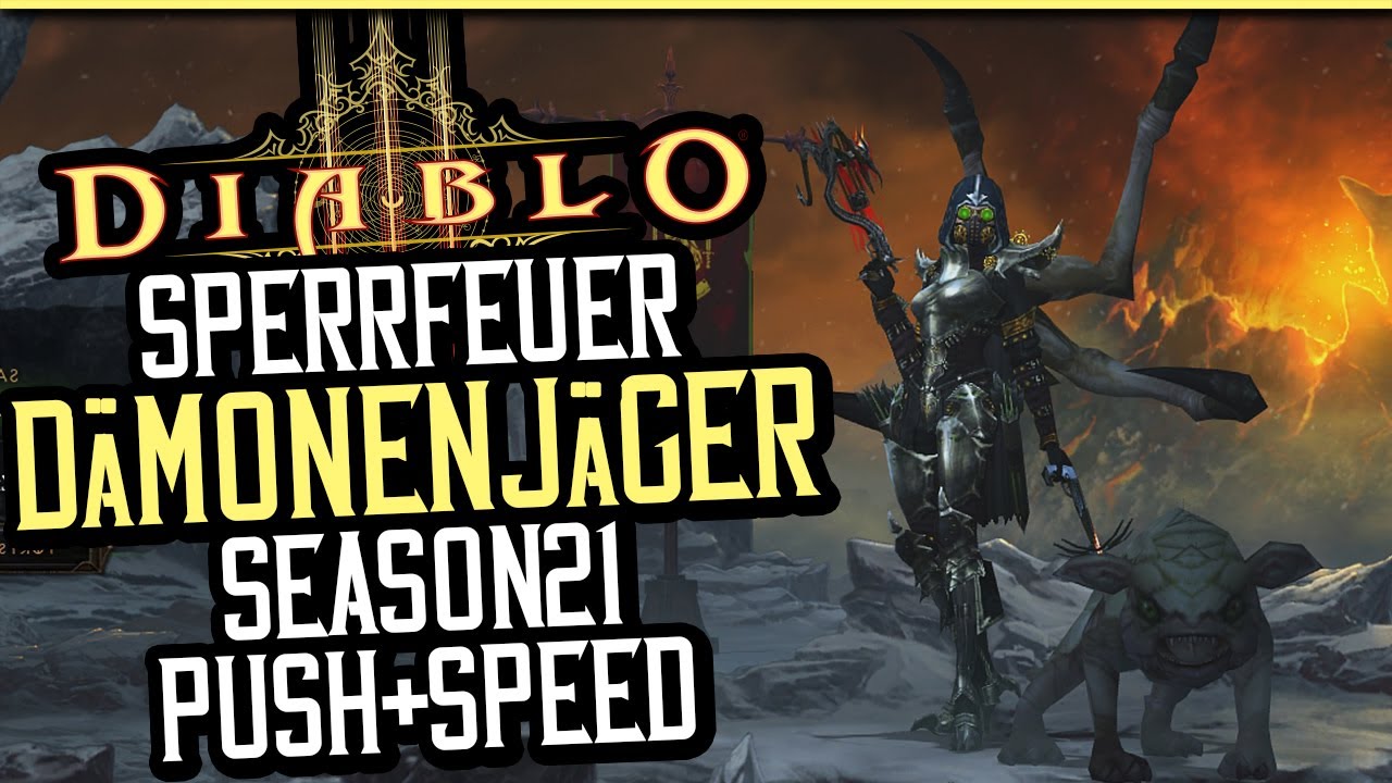 Diablo 3 - Sperrfeuer (Wirbelwind) Dämonenjäger  | GR-Push & Speed | Season 21