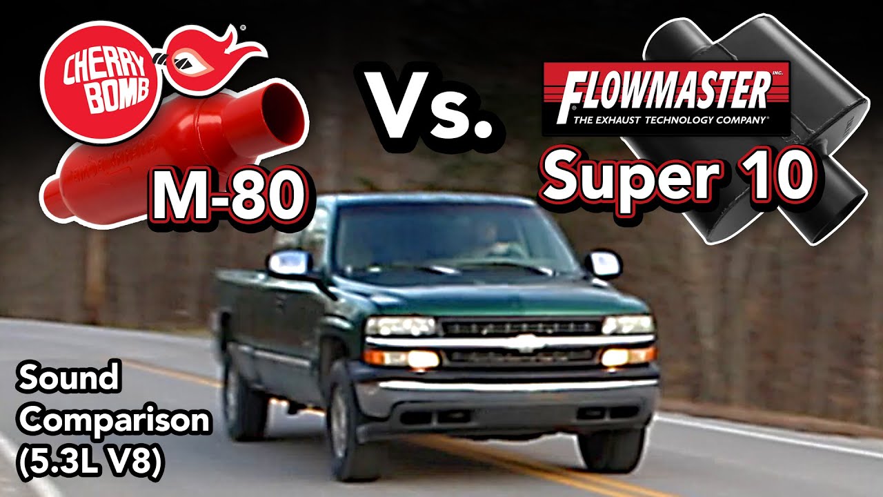 Cherry Bomb M-80 против Flowmaster Super 10 — что звучит лучше? — 5.3 V8