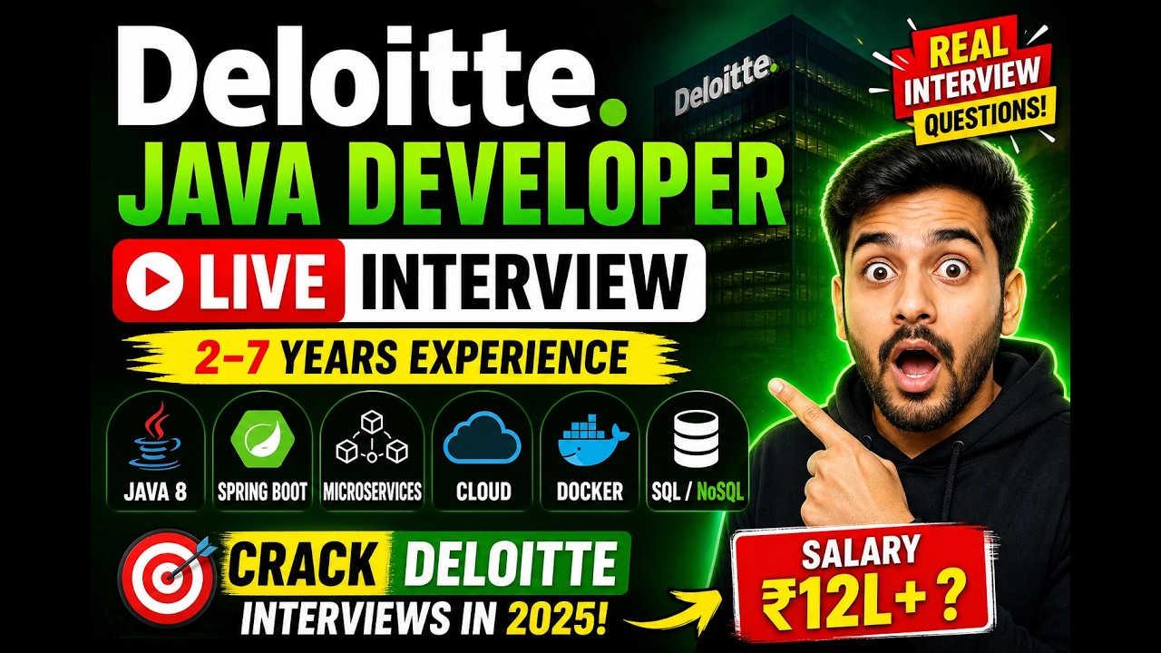 Собеседование в Deloitte | Java 8 | Spring Boot | Микросервисы | Облачные технологии | Docker | S...